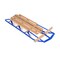 Wooden Snow Sled 54 Inch with Metal Runners and Steering Handle